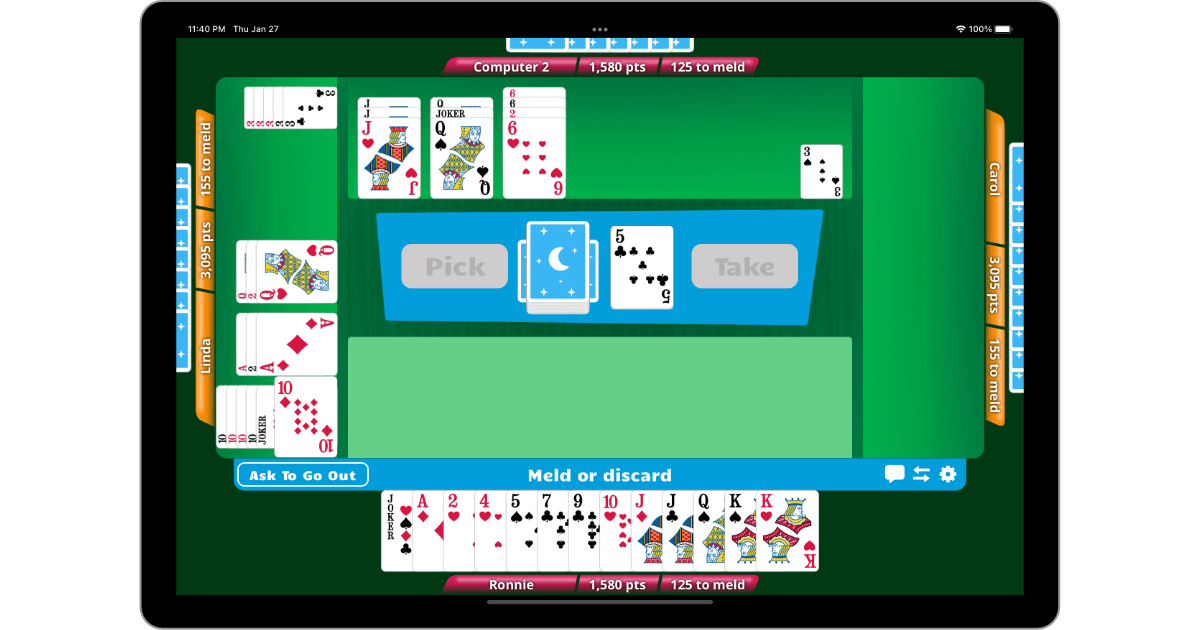 Replay! Modern American Canasta Game On! Join Dara & Donna on RealCanasta  (rules & strategy) 625/23 